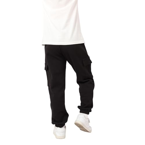 Hotfiary Boys Sweatpants Girls Cargo Trousers with Pockets Children's Activewear Bottom Teens Jogger Pants for Kids 6-14Years3