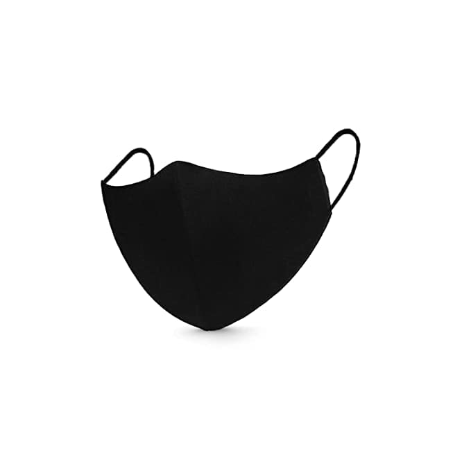 SAA Traders Pack of 3 Pure Black Without Adjustable Cotton Super Soft Reusable Washable Protection Cloth Face Mask for Men/Women/Unisex Adults,(Non Adjustable, Pack of 3)-image-18