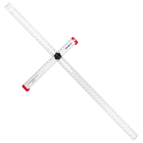 URASISTO 48 Inch T-Square Tool Aluminum Adjustable Drywall T-Square Ruler Multi Angle Measuring Ruler for Layout and Marking