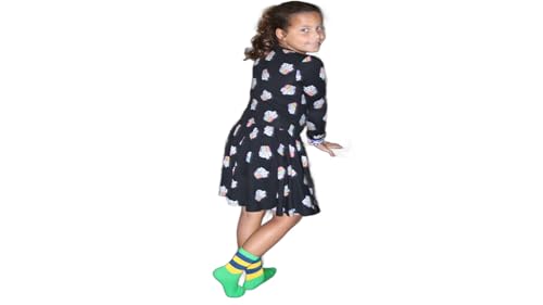 Mixin Itup Kids Crew Primary Colors Combinations - Dots, Diamonds, & Stripes - 9 Pairs per Box4