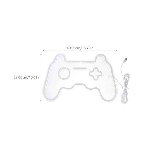 Lampe néon manette de jeu bleue LED pour déco de chambre gamer et salon - 2
