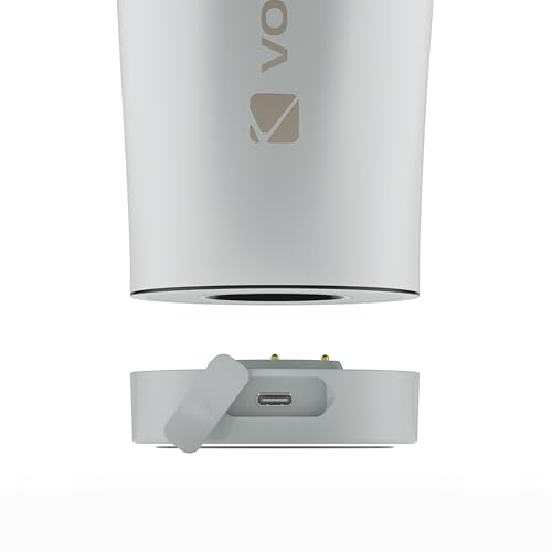 Image of VOLTRX ChillMix Shaker Bottle Insulated Stainless Steel - USB C Rechargeable Electric Protein Shake Mixer, Shaker Cups for Protein Shakes and MealReplacement, Chrome Steel
