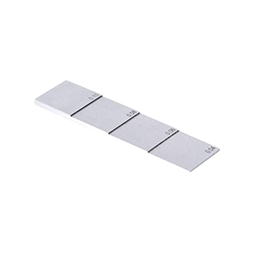 Bloc d'étalonnage jauge d'épaisseur ultrasons acier 1018 test NDT 4 étapes 0.040 0.060 0.080 pouce