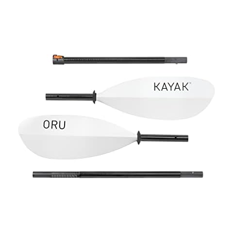 Oru Kayak Fiberglass Paddle | Compatible with all Kayak Models, Lightweight Fiberglass Shaft and Blades, Adjustable Length and Blade Pitch, Collapses in 4 pieces, Lenght: 220-230cm Cover