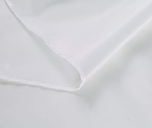 Home Beyond & HB design - White Water Repellent Durable Fabric Shower Curtain Liner, Mold Mildew Resistant, Machine-Washable, 71 X 71 Inch, Set of 2 by Home Beyond & HB design - Image 4