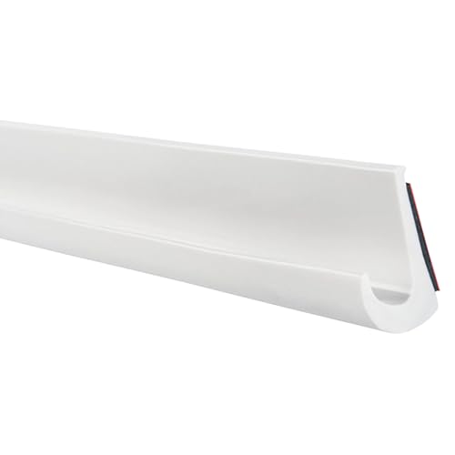 jiingekk Canaleta de lluvia, canalón de lluvia de techo de caravana, canal de agua de PVC, fácil de instalar, sistemas de drenaje de techo, protector de lluvia para vehículo de camping