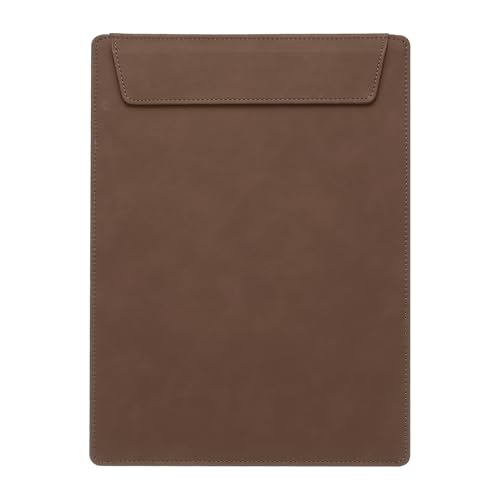 Planche A4 en cuir PU bloc-note magnétique organisateur bureau marron foncé PATIKIL