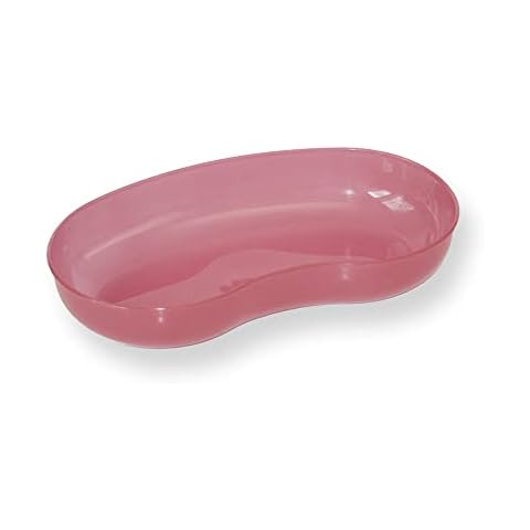 WACA 2503 Nierenschale Sterilisationsbehälter 260 x 137 x 40 mm, Farbe:rot transluzent Cover