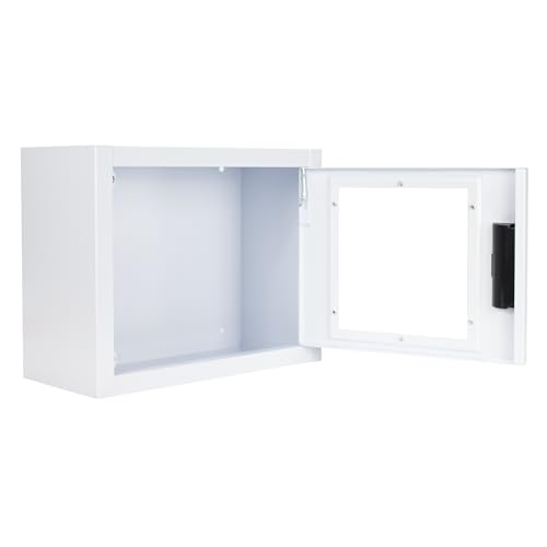 Image of Standard, Nonalarmed AED Cabinet, Compact. Fits Many Defibrillators on The Market. Measures 11.63 inch H x 14.75 inch L x 6.75 inch D. Essential Storage for Indoor AEDs.