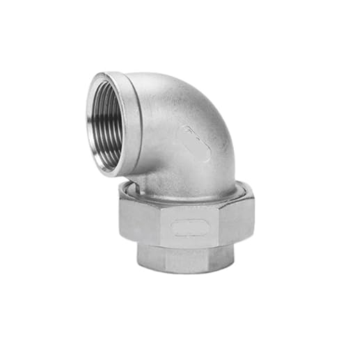 Union coudée inox 316 raccord anti fuite et sans rouille pour eau G1