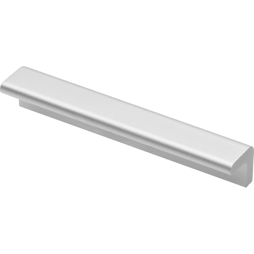 GTV Tirador de Mueble Perfil GAMMA, Diseño Moderno Minimalista, Montaje en el Canto, Longitud 110 mm, Distancia entre ejes 96 mm, Aluminio Anodizado