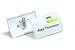Durable Click-Fold Name Convex Badge with Combi Clip Transparent - Perfect for Events and Visitor Management - Pack of 25