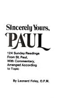 Sincerely Yours, Paul 0912228350 Book Cover