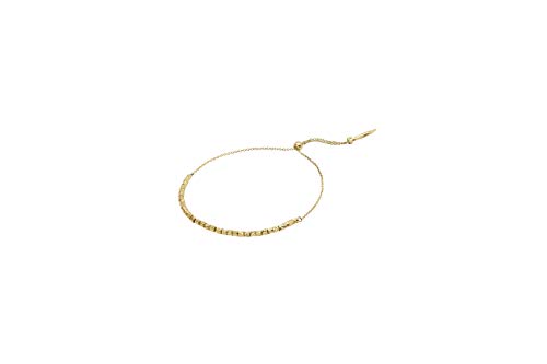 gorjana Women's Laguna Adjustable Strand Bracelet with Textured Beads, 18K Gold Plated