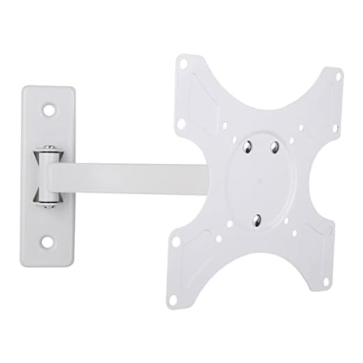 Techly ICA-LCD 2901WH 1-Arm Tilt/Swivel TV Wall Mount Ideal for 19"-37" LCD/LED TV's White