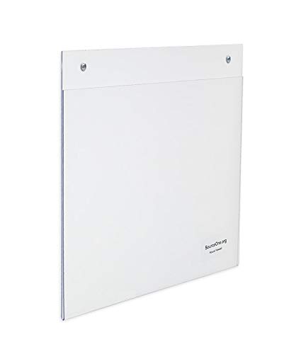SourceOne WM-11X85-6P - Soporte de pared para señalizaciones (11 x 8,5 pulgadas, 6 unidades)