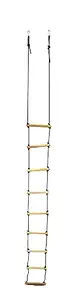 Climbing Rope Ladder for Kids or Adults - Outdoor/Indoor Swing Set Accessories - Playground Equipment - Suitable for Tree Climbing, Wall Painting, and Chimney, Tank and Silo Cleaning Ladder. (3 Meter)