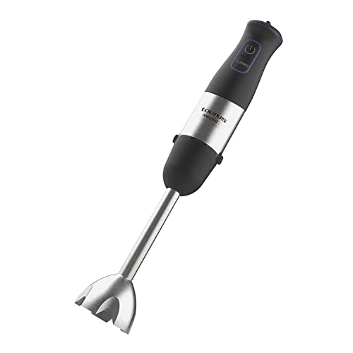 Taurus Staafmixer 1000 W | 20 snelheden | turbofunctie | 4 roestvrijstalen messen | ergonomisch zacht aanvoelend ontwerp | spatbescherming | accessoires | roestvrij staal | elektrisch | kunststof, zilver/zwart - Afbeelding 5