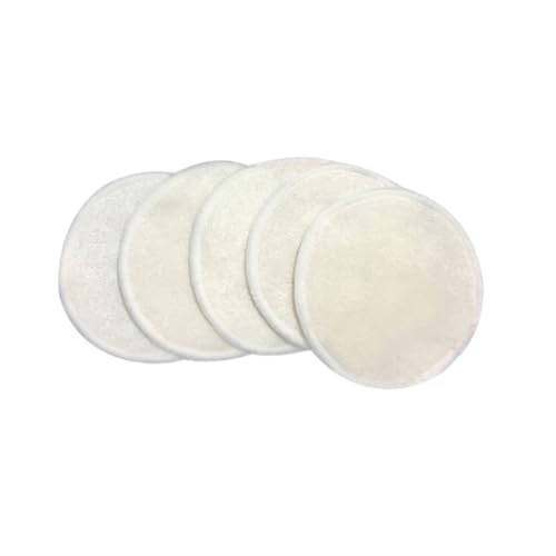 MERRYHAPY 10 piezas Almohadillas de Limpieza Facial Reutilizables de Fibra de Bambú de Removedor de Maquillaje Suave y Eficaz Aptas para Tipo de Piel