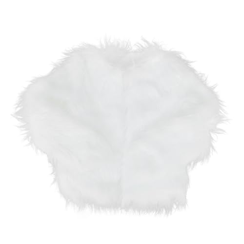 Manteau lumineux fausse fourrure femme veste éclairée chic pour briller à Noël