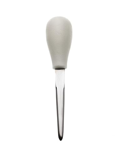 Image of Mercer Culinary Boston Style Oyster Knife with Poly Handle, Stainless steel blade, 4 Inch, White