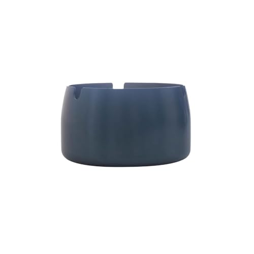 Decorativo Moderno Cenicero lacado azul Cenicero de acero inoxidable Cenicero de escritorio de metal for sala de estar Oficina exterior Jardín Bar Café Hotel, etc. Cigarrillos Cenicero Eliminación(Gra