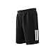 adidas Men's Club 3-Stripes Tennis Shorts, Black, Large