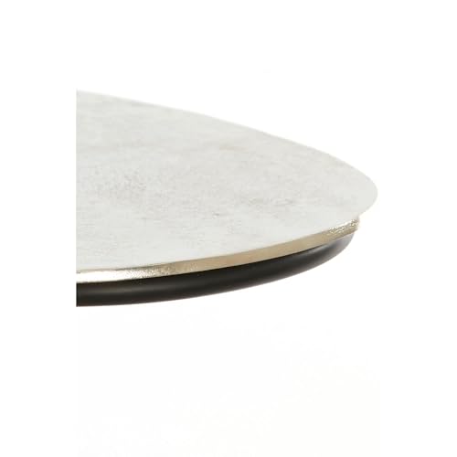 Table d'appoint Marsh ovale en métal nickel 42x27x53cm - 7