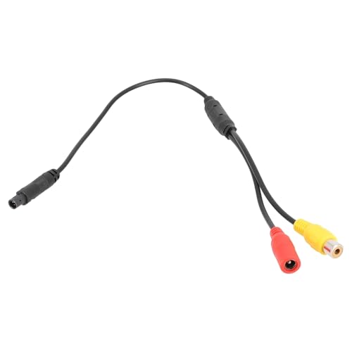 Image of YuYue Electronic 4-Pin Male Backup Reverse Camera Car Universal to CVBS RCA Female Connector Signal Power Adapter Wire Harness Audio Cables