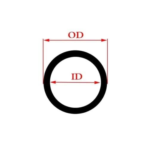 Tubo Idraulico in Acciaio Legato 42CrMo Senza Saldature OD 14mm, Lunghezza 20/30cm, Alta Resistenza per Uso Industriale(50 EU,OD14mmxID9mm)