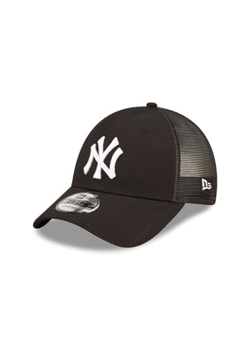 New Era New York Yankees MLB Home Field Schwarz Weiß Verstellbare 9Forty Trucker Cap - One-Size