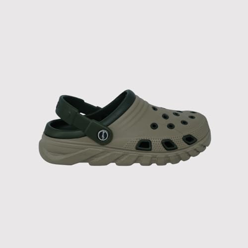 Image of Classic Men's and Women's Clogs, Black and Grey, Ultra-Light, Breathable, Anti-Skid, Quick-Dry Slip-On Water Sandals for Summer, Travel, and Casual Wear