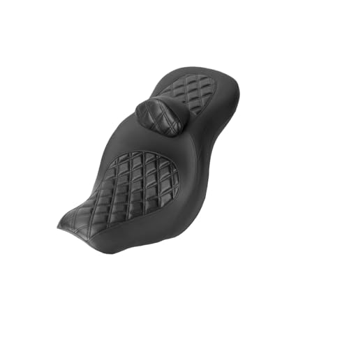 Cojín asiento doble para motocicleta Softail Sport Glide con respaldo de conductor