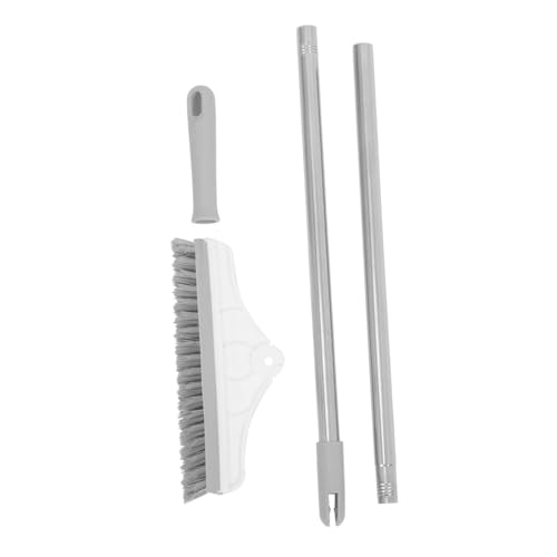 Didiseaon Floor Brush Crevice Brush Brooms Long Handle Broom Kitchen Sweeping Broom Scrubbing Floor Brush Broom for Hardwood Floors Floor Broom Outdoor Broom House Broom White Aluminum Rod