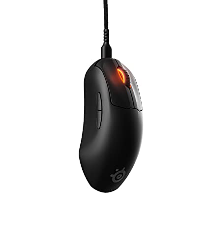 Image of SteelSeries Prime Mini FPS Gaming Mouse USB-C - 18000 CPI TrueMove Air Optical Sensor, 5 Programmable Buttons - Optical Magnetic Switches, Brilliant Prism RGB Lighting, Mini Form Factor Black- 62421