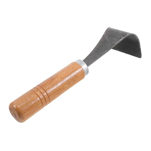 AKOOSY Herramienta Descortezadora Metálica para Árboles Frutales Raspador de Resistente y Ergonómico con Mango de Madera para Jardinería y Parques