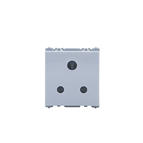 Image of Wipro Northwest Nowa 6A 3 - Pin Socket With Euro Pin, White (pack of 10)