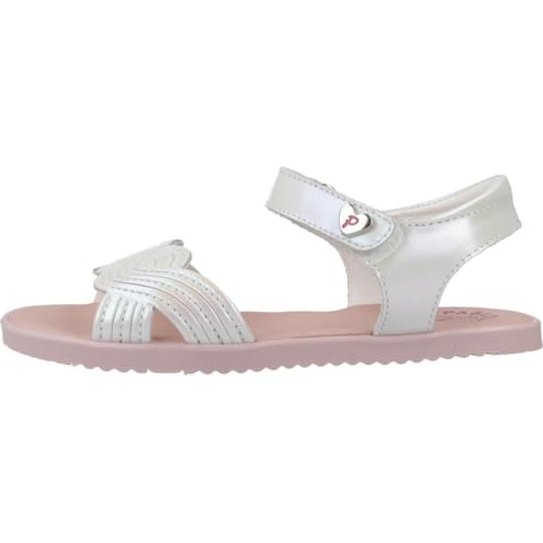 Girl's Glamorous Flat Sandals, White, 32 EU Ancho2