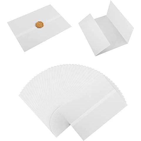 40pcs Pre-Folded Translucent Vellum Jackets Cover