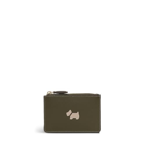 RADLEY London Heritage Radley - Protect Women's Leather Small Ziptop Coin Purse, Pine Needle