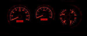 1964-65 Chevy Chevelle VHX System, Carbon Fiber Face - Red Display