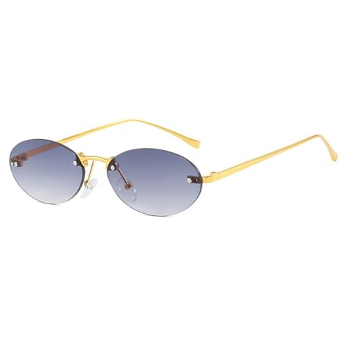 Lunettes de soleil ovales sans monture pour vos terrasses de café et sorties en ville