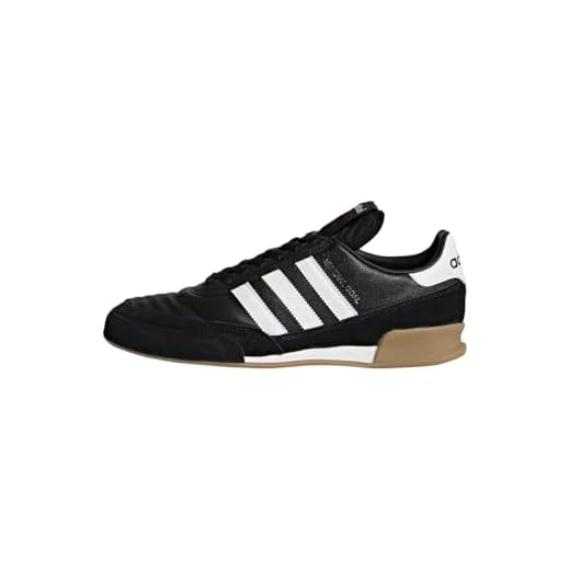 adidas Men's Mundial Goal Soccer Shoe, Black/White/White, 8.5 M US