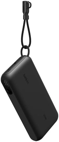 Belkin Taşınabilir Şarj Cihazı, 20.000 mAh USB-C Powerbank, 2 USB-C ve 1 USB-A Port, Dijital Pil Göstergesi, iPhone 16 Serisi, Samsung Galaxy S25, Pixel 9, iPad ve Dahası için 20 W Şarj, Siyah - Görsel 1