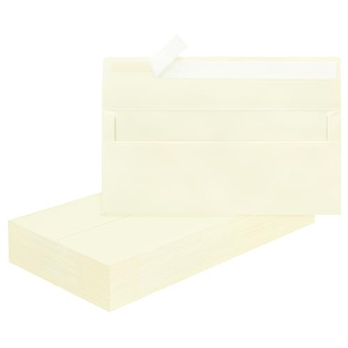 Image of #10 Cute Ivory Envelopes Letter Size Self Seal, Business Envelopes, 50 Pcs