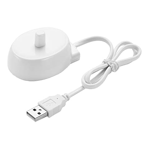 Electric Toothbrush Replacement Charger for Oral B, Inductive Electric Toothbrush Charger Base Compatible with Braun Oral B Type 3757 Charging Base for Travel, Universal USB Port Charger Cover