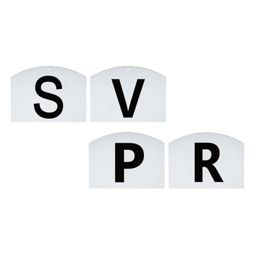 Menolana Dressage Arena Markers Dressage Letters, Lightweight Professional Sports Stable for Equestrian Athletes Wall Mount Equipment, 4pcs