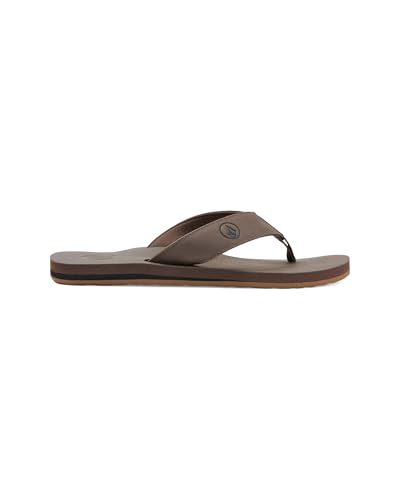 Image of Volcom Men's Daycation Flip Flop Sandal - Soft Brushed Recliner Comfort Foam Footbed