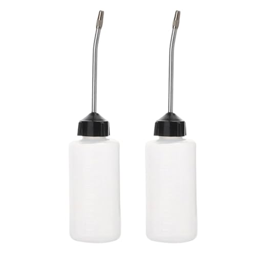 Paquete de 2 engrasadores para máquinas de coser - Botella de lubricante con boquilla larga de 120 ml | Aplicador de de precisión para motores, ventiladores, cables, bicicletas, herramientas