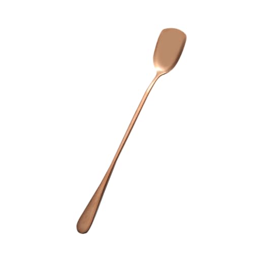 Garneck Spoons Ice Stainless Steel Ice Cream Spoons Reusable Stirring for Tall Cups